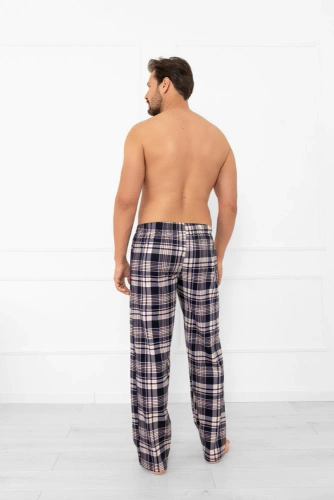 Edwin Italian Fashion Herren Pyjamahose - Baumwolle, kariert, lang