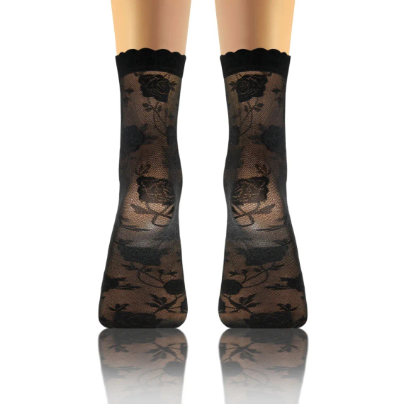 Sesto Senso Damensocken, Muster 010, Rosen