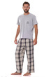 Herren-Schlafanzug grau