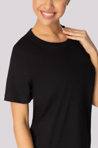 Regular Base Damen T-Shirt Mona schwarz