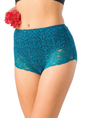 Damen-Slips Key LPF 501 B26 Maxi Bikini Baumwolle Spitze 2er-Pack
