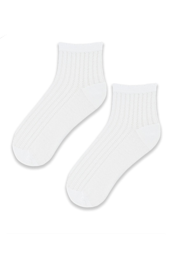 SB120 Jacquard Damensocken Noviti - weiß