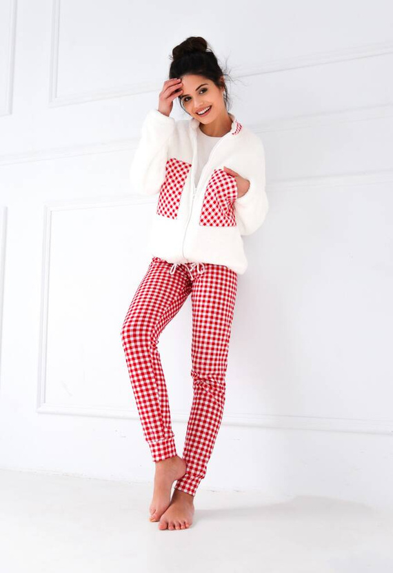 Perfekte Bluse für Frauen Sensis - creme-rot