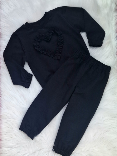 Mia Kinder-Sweatshirt Bambarillo schwarz – Baumwolle und Elasthan, weicher Sweatshirt-Stoff | Komfort und Stil