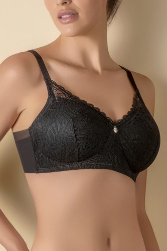 Selene Mireia gepolsterter Bügel-BH Komfort und Spitze negro-schwarz