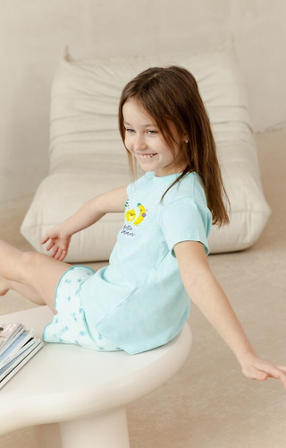 3384, 3385 Sweety Pyjama für Mädchen Taro – Türkis