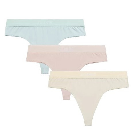 3CLP-013 Thongs Damen-Tanga Atlantic - Beige-Vanille-Blau