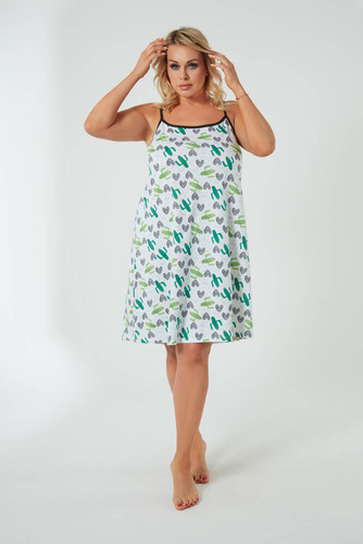 Picos Nachthemd, schmaler Träger Italian Fashion - Druck 