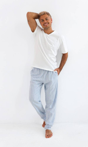 David Sensis Schlafanzug für Männer - Perle