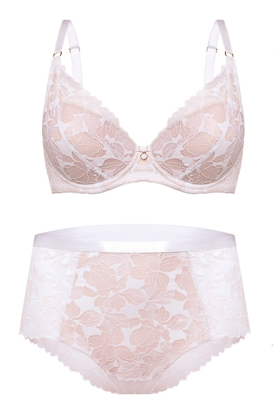 Hohe Damen-Slips Hanna DW56 Nipplex aus Spitze, voller Schnitt, bequem