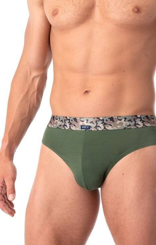 MPP 240 B25 Bamboo Herren-Slips 2er-Pack Key schwarz-grün