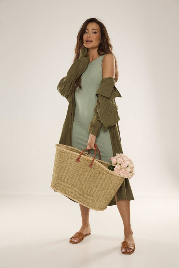 707 Freya Damen Kleid De Lafense - Erbse