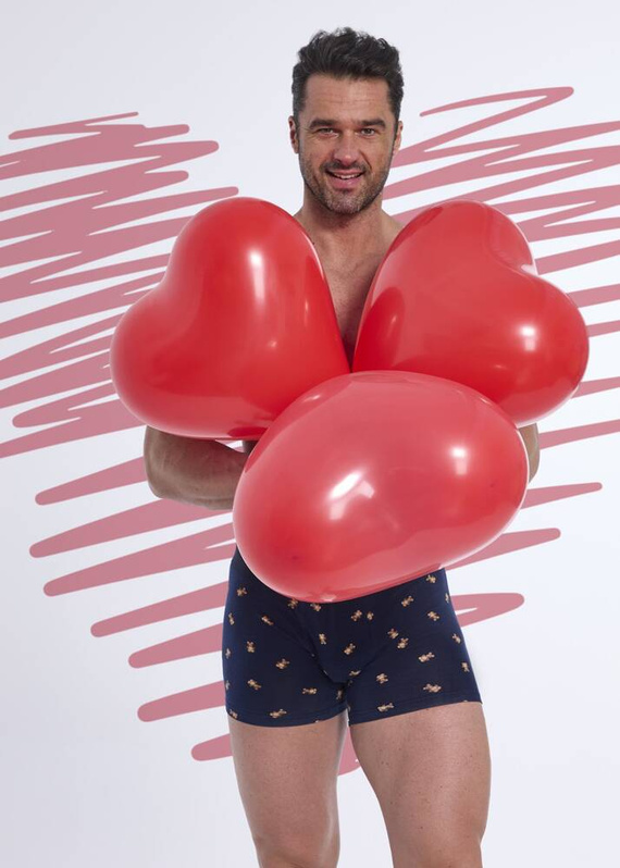 508/156 High Emotion Cornette Herren-Boxershorts, Marineblau