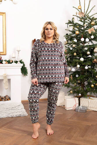 Island Fleece Damen Set Italian Fashion - Graphitdruck