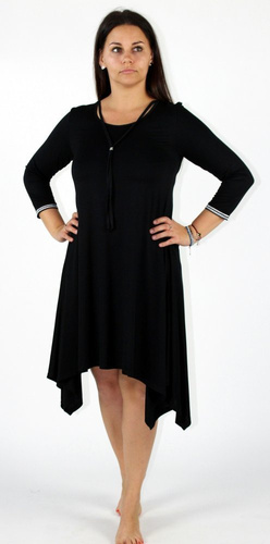 439 Nice De Lafense Nachtkleid - feminine Eleganz und Schlafkomfort - schwarz