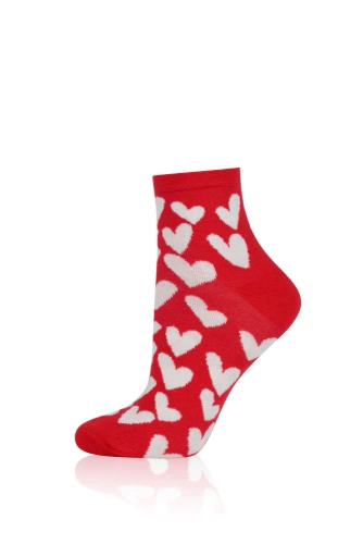 S172Z Evora Socken Socken Italienische Mode - rot