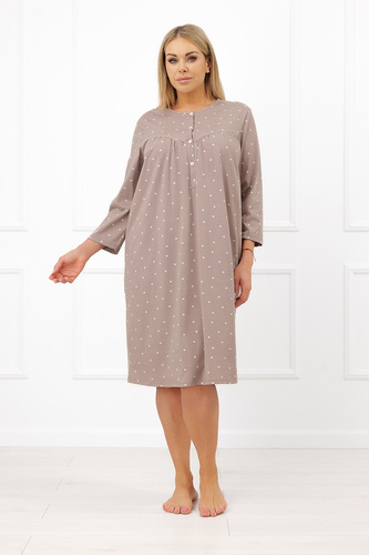 Nachthemd Italian Fashion Madura Baumwolle 3/4 Beige