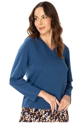 86673 Lucy Seagull Jeans-Pyjamabluse