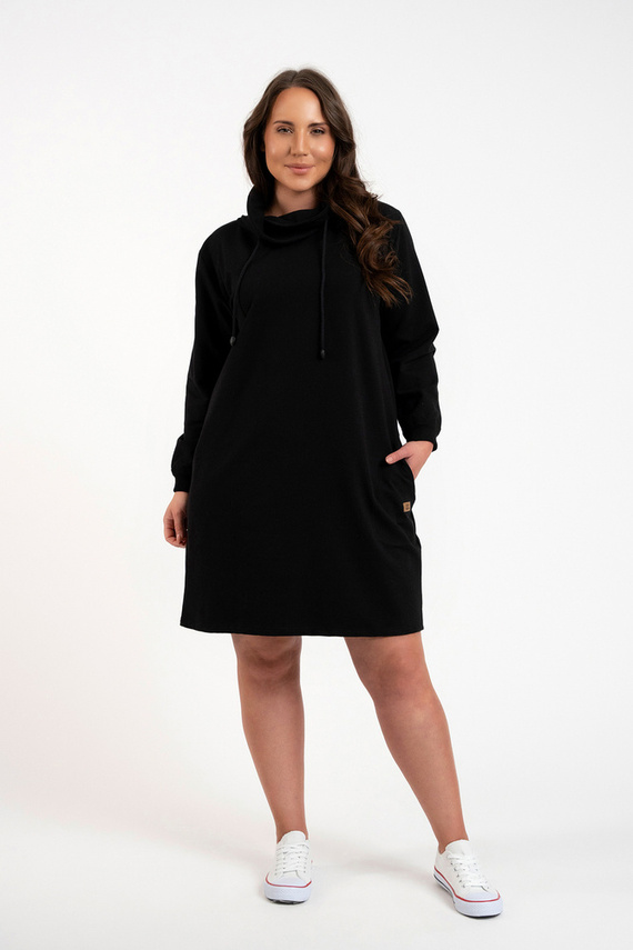 Malmo Damen Langarm-Tunika Italian Fashion - schwarz