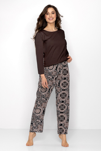 Brauner Damenpyjama von Boho Cafe Momenti Per Me
