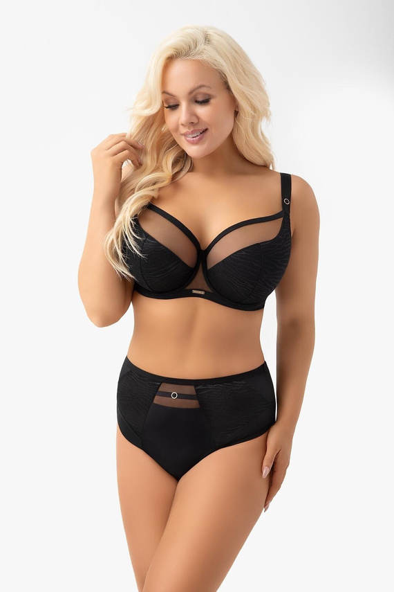 G 020 Lori Gorsenia Schwarzer Semi Soft Komfort-Bügel-BH