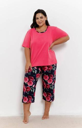 3359 Claire Damen-Pyjama Taro – Fuchsia