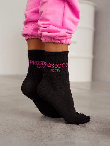0200-159 Prosecco Milena Damensocken – schwarz
