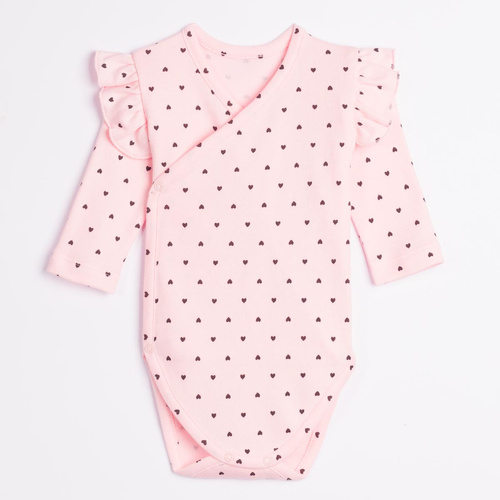 Body zum Wickeln Nicol Tosia 225096 100% Baumwolle Rosa Langarm