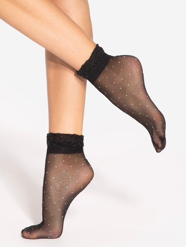 Spring Vibes wz.06 Damensocken 15 den Gatta - schwarz