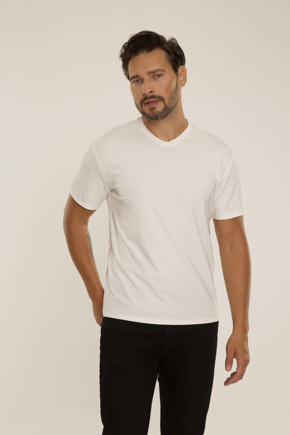 828 Chandler t-shirt De Lafense - ecru