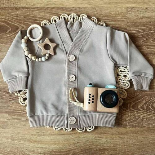 MD012 Mamatti Baby-Strickjacke – Beige