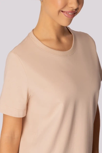 Regular Base Damen T-Shirt Mona beige