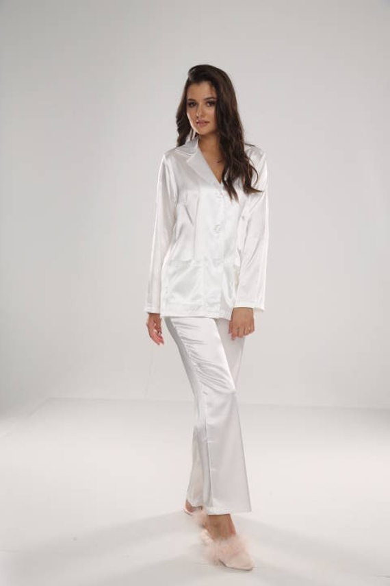 934 Classic Forex Damen Schlafanzug - Perle/Perle