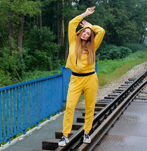 619 New York Forex Trainingsanzug für Frauen - Honig