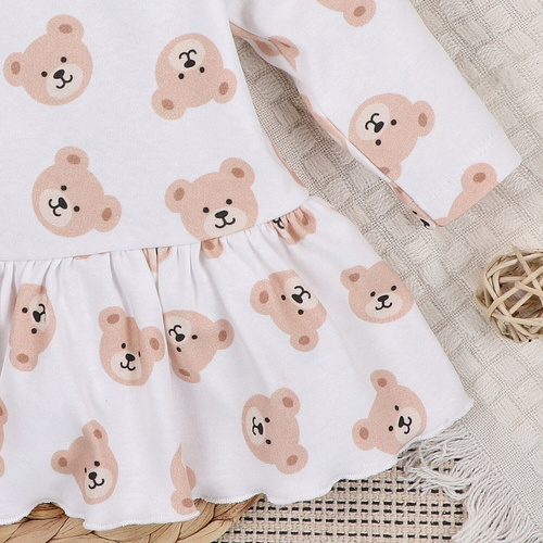 ABN-5362 Sweet Bears Nini Kleid aus Bio-Baumwolle