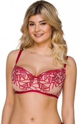 2202 Lupoline-roter Soft-BH