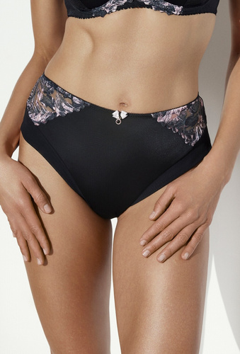 Ava 2290/B Black schwarze brasilianische Slips aus Spitze mit Tüll