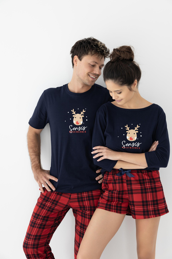 Myrtle Sensis Damenpyjama – Marineblau