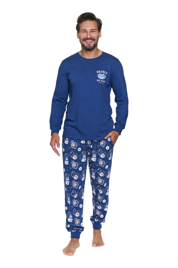 Herren-Pyjama Doctor Nap 7511 Nap Mode 100% Baumwolle Lang Homewear
