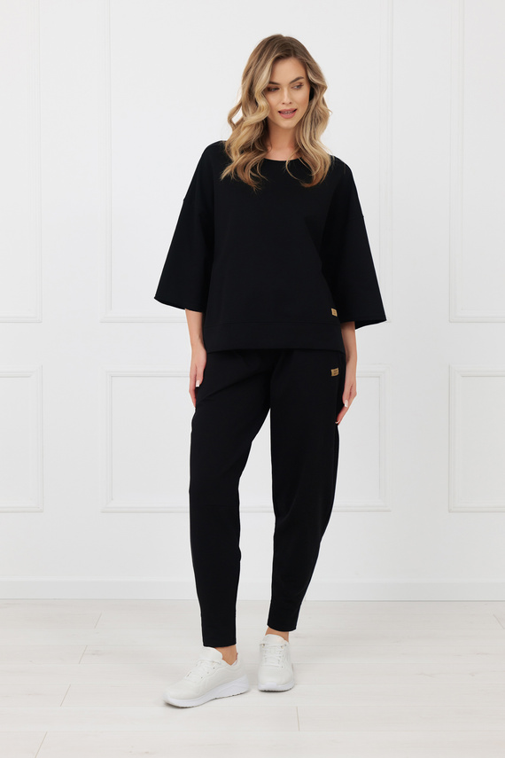 Sweatshirt Kaori Italian Fashion 3/4-Arm Baumwolle