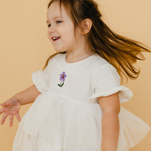 Meadow Eevi Tüllkleid – Ecru