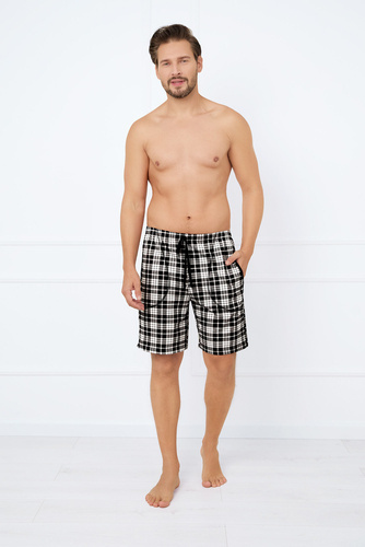 Klark Herren Pyjamahose, kurz Italian Fashion - Druck