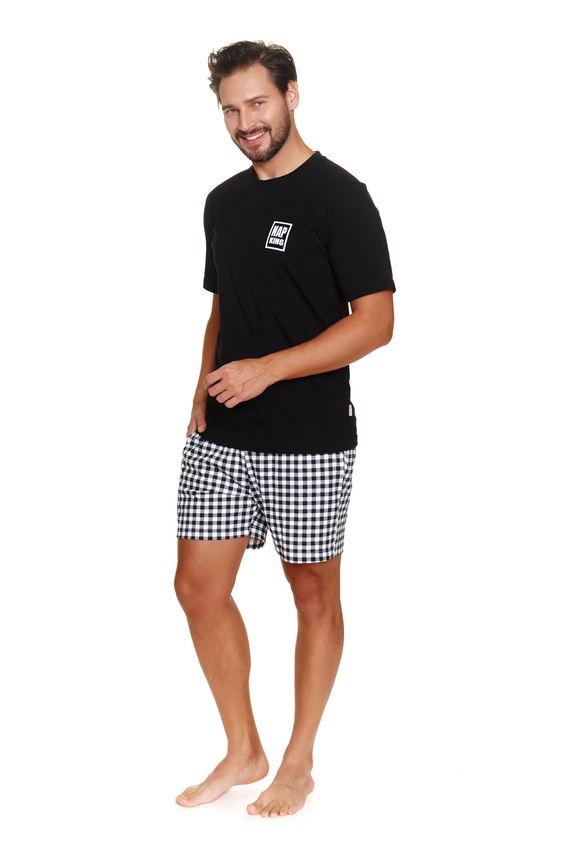 7214 Doctor Nap Herren-Pyjama – schwarz