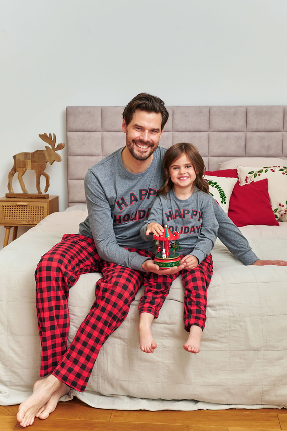 7344 Dunkelgrauer Doctor Nap Herrenpyjama – 100 % Baumwolle