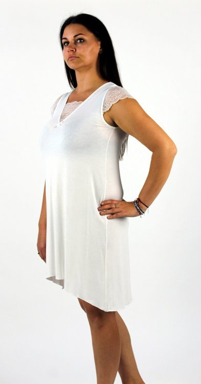 340 Fanny Forex Nachthemd - weiß