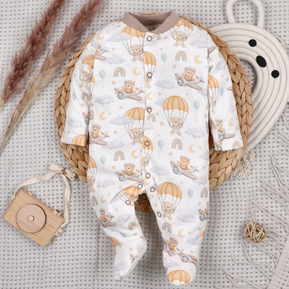 ABN-5506 Nini Sky Journey Baby-Strampler 100% Bio-Baumwolle für Babys