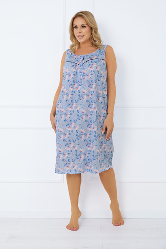 Facelia ungeknöpftes Nachthemd, breiter Träger Italian Fashion - Druck