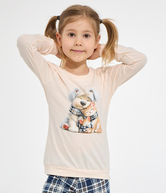 Mädchen-Pyjama Cornette Home Friends 594/203, 592/203 – 100 % Baumwolle