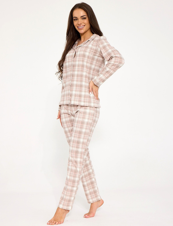 482/434 Smile 4 Cornette Damenpyjama – Baumwolle, Reißverschluss, mit Kragen