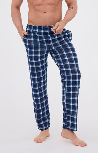 691/61 Cornette Herren-Pyjamahose – lang, kariert, Baumwolle